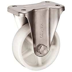 KA-Type Stainless Steel Fixed Caster 130‑mm Size (Metal Fitting Only, No Wheel)