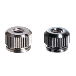 Brass Knurled Nut (Flanged / Fully-Threaded Through Hole) NBNT/B/C