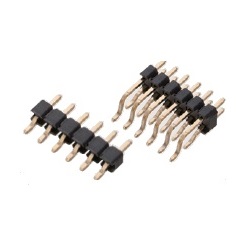 Nylon Pin Header / PSL-20 Pin (Square Pin), 2.00 mm Pitch, SMT Right Angle (1 Row / 2 Rows) PSL-210204-17