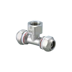 Mechanical Fitting Water Faucet T for Stainless Steel Pipes ZLWT-20X20A