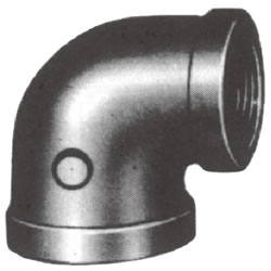 Screw-In PL Fitting, Reducing Elbow with Collar PL-BRL-4X21/2