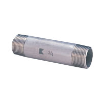 Stainless Steel Screw-in Fitting, Double End Long Nipple