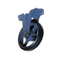 Molded Caster (Rubber Wheels), Fixed Type