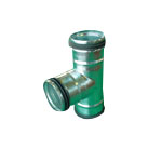 F-Ring Spiral Duct Fittings T Tube Two-way F FR-Z-F2T-300-300
