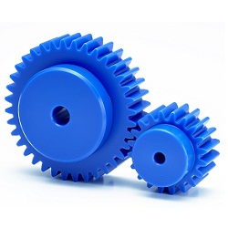 Spur Gear m0.5 POM Blue (Polyacetal) Type