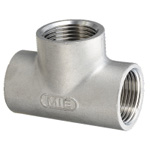 Stainless Steel Screw-In Pipe Fitting, Tee [T] SCS13A-T-11/2B