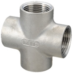 Stainless Steel Screw-In Pipe Fittings, Cross [X] SCS13A-X-3/8B