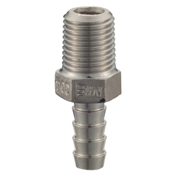 Stainless Steel Screw-in Type Pipe Fitting, Hex Hose Nipple "SHN" SCS13A-SHN-1/2B