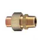 Copper Tube Fitting, Copper Tube Fitting for Hot Water Supply, Copper Tube External Threaded Union M153G-28.58