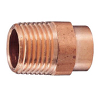Copper Tube Fitting, Copper Tube Fitting for Hot Water Supply, Copper Tube External Threaded Adapter M154-34.92