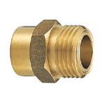 Copper Tube Fitting, Copper Tube Fitting for Hot Water Supply, Copper Tube External Screw Adapter for Flexible Tubes M154F-1/2X15.88