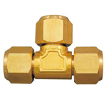 Copper Pipe Tee Fittings for Flared Copper Pipes, Refrigerant Type M149FKD-6.35X6.35