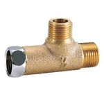 Auxiliary Material for Piping, Fitting, and Plumbing, Fitting for Water Supply Piping, Gunmetal Outer Threaded Tees, Includes Horizontal Nut