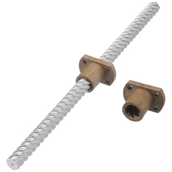 Miniature Slide Screws with Nuts-Straight MSSRN802