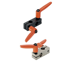 Super Compact Strut Clamps / Strut Clamps - Equal Dia., Perpendicular Configuration with Clamp Levers AKST25