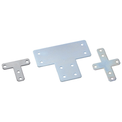 Sheet Metal Bracket For 8 Series (Slot Width 10mm) Aluminum Frames - T-Shaped/Cross-Shaped