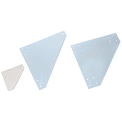 Sheet Metal Bracket For 8-45 Series (Slot Width 10mm) Aluminum Frames - Triangle-Shaped HPTCUL8