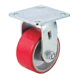 Casters - Heavy Load - Wheel Material: Urethane - Fixed Type
