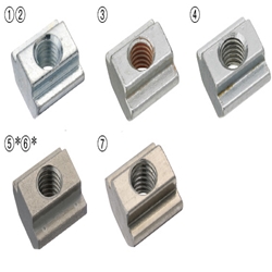 Pre-Assembly Insertion Nuts for Aluminum Frames - Standard - For 8 Series (Slot Width 10mm) PACK-HNTT8-5