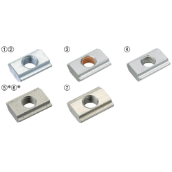 For 8 Series (Slot Width 10mm) - Post-Assembly Insertion - Stopper Nuts PACK-HNTASN8-5