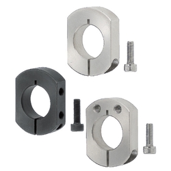 Shaft Collar (2-Flats) - Standard Clamp / Cut Surface Mount Hole Clamp / Side Mount Hole Clamp SSCJNK30-15