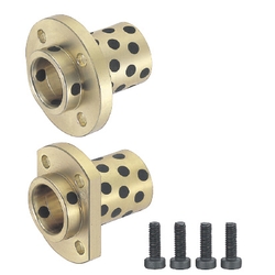 Flange Integrated Oil Free Bushings - Copper Alloy, Pilot Flanged MPIZ12-30