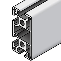 Aluminum Frame 5 Series Rectangular 20 × 40 mm 3 Side Slots