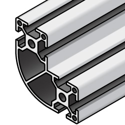 Aluminum Frame 5 series R shape 40 × 40 × 20 mm