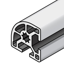 Aluminum Frame 5 series R shape 20 × 20 mm