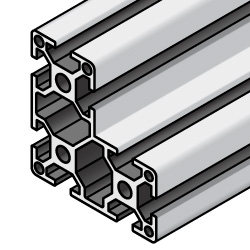 8 Series L-Shape Aluminum Frame - 80x80x40mm KHFS8-808040-4000