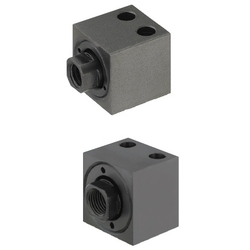 Floating connector - Ultra-short type Foot (vertical) mounting - Female thread FJXL8-1.25