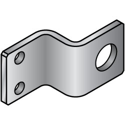 Sheet Metal Mounting Plate / Bracket -Z Bending Type- SWCAS