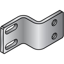 Sheet Metal Mounting Plate / Bracket -Z Bending Type- SWBBS