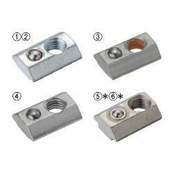 Pre-Assembly Insertion Nuts for Aluminum Frames with Temporary Holding Function - For 5 Series (Slot Width 6mm) HNTUV5-5