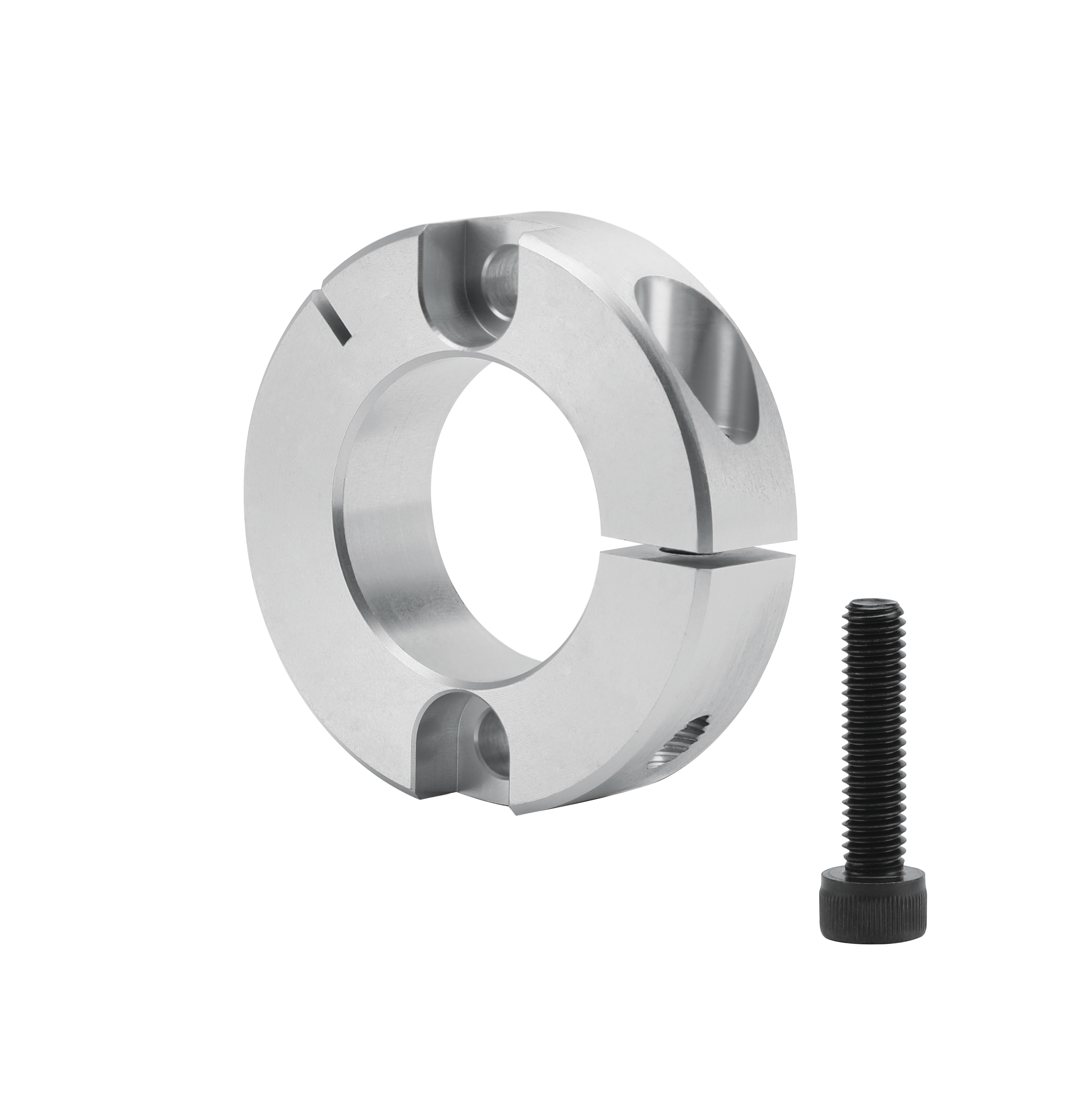 Economy Aluminum Shaft Collar with Counterbored Holes