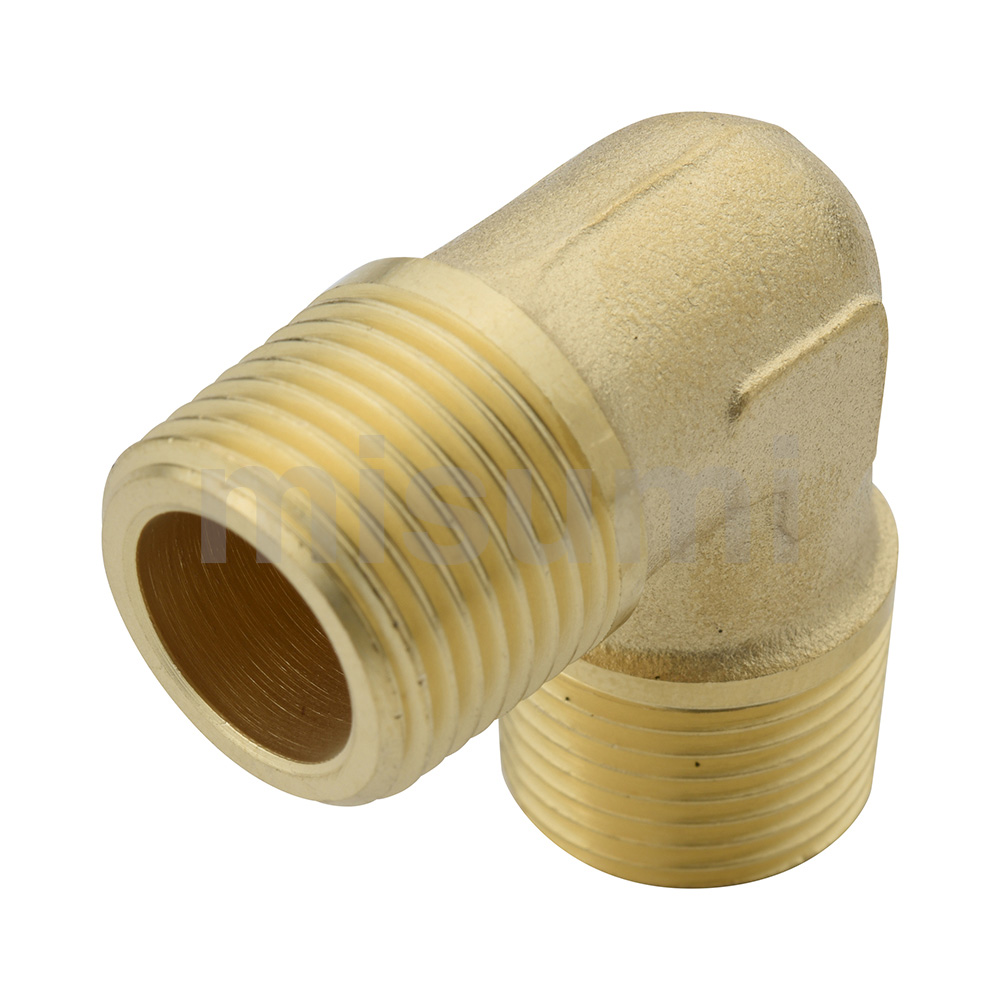 Brass Screw-In Fittings Male Threaded Elbow, Equal Dia. E-SJSML10A