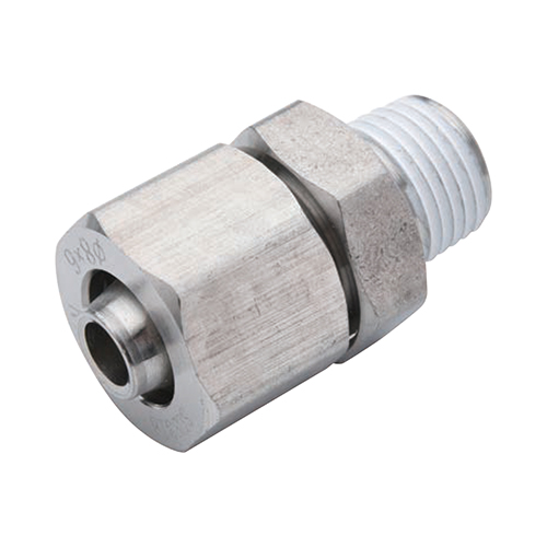 Compression Fitting Stainless Steel, Male Connector E-PACK-MSSNPC12-1
