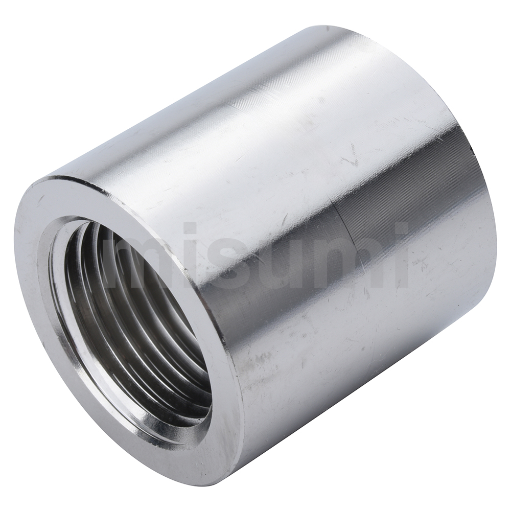 Stainless Steel Screw-In Joints, Equal Dia., Sleeve E-SUTPSH6A-316