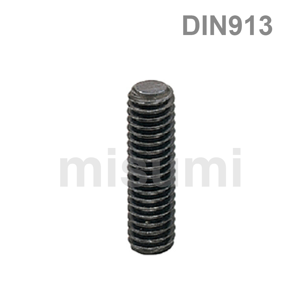 Hex Socket Set Screw - Flat End - Carbon Steel