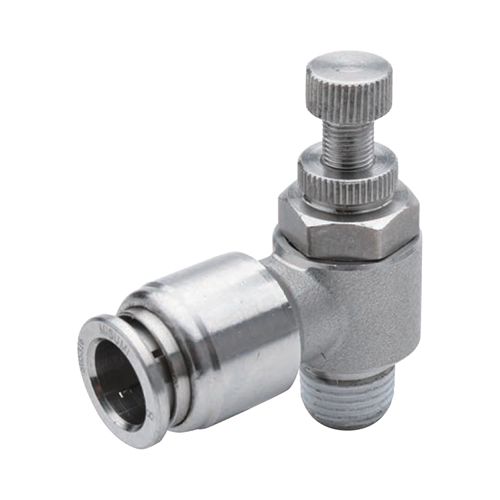 Stainless Steel Meter-Out Speed Control Valves, One-Touch Type