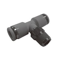 Push-in Fittings, WP Series, Male Branch Tee