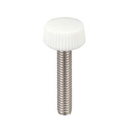 PC (Polycarbonate)/Knurled Stainless Steel Screws, Red, White and Black PC-BK/CR-S-M3-L20