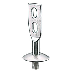 Standing Pipe Fixture / Mounting Leg, wing Plate with Stainless Steel Seat N-010404-L150