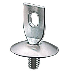 Standing Pipe Fixture / Mounting Leg, 1 Hole Turbo wing Plate N-010416-L100