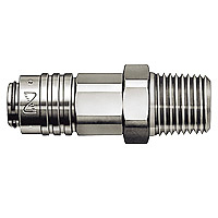 Micro Cupla, Stainless Steel, Socket, SM Type (for Female Thread Mounting) 10SM