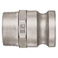 Lever Lock Cupla, Stainless Steel, Plug, LF Type (for Female Thread) LF-8TPM-SUS