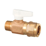 Double-Lock Valve, WB5 Type, Tapered Male Thread, Single-Touch Removable Handle, Bronze WB5A-2020B-S