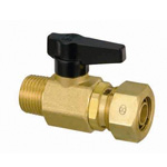 CAPORI 2 Ball Valve, KSB1 Type, Tapered Male Screw