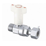 CB7 Type, Ball Valve with Check Valve, R Screw x Adapter with Nut