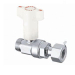 CB20 Type, Ball Valve with Check Valve, G Screw x Adapter with Nut